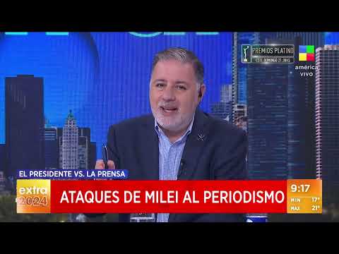 Ataques de Javier Milei al periodismo