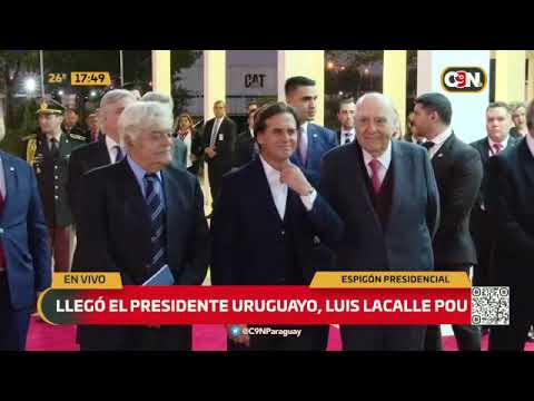 Llegó el Presidente uruguayo, Luis Lacalle Pou