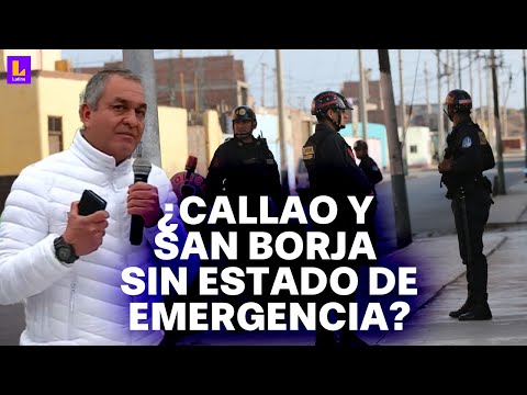 Ministro del Interior sobre alcaldes del Callao: No necesitan una zona de emergencia