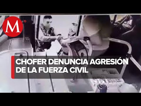 Chofer de transporte público en Nuevo León denuncia abusos de elementos de la Fuerza Civil