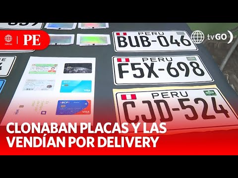 Capturan a delincuentes que clonaban placas y vendían por delivery | Primera Edición | Noticias Perú