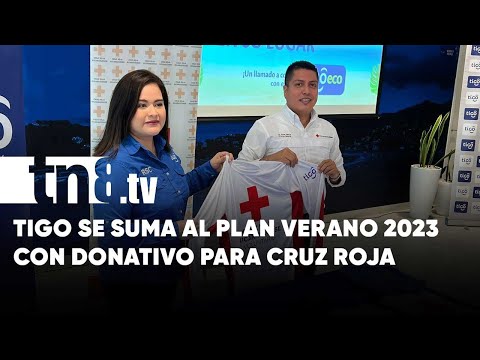 Tigo se suma al Plan verano 2023 con donativo para Cruz Roja Nicaragüense