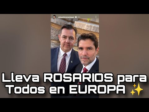 Eduardo Verástegui LLEVA ROSARIOS A RUMANIA y los COMPARTE con la GENTE en BUCAREST