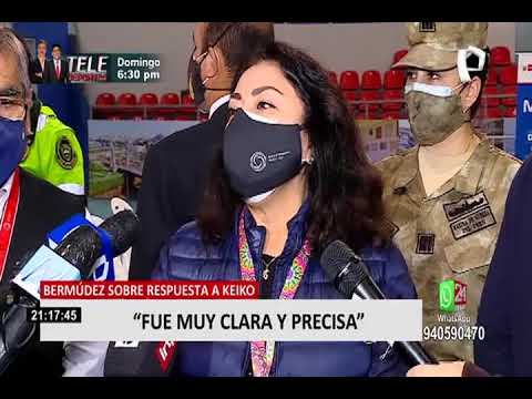 Violeta Bermúdez respondió tras calificativos de Keiko Fujimori hacia el presidente Sagasti