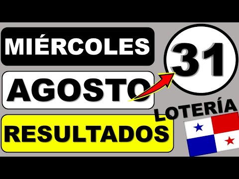 Resultados Sorteo Loteria Miercoles 31 Agosto 2022 Loteria Nacional Panama Miercolito Q Jugo En Vivo