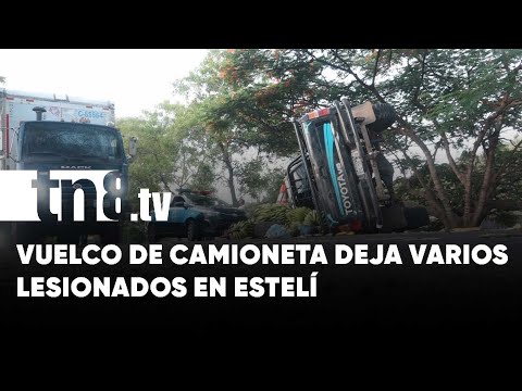 Estelí: Camioneta se vuelca y resultan 8 personas lesionadas en la Comunidad El Dorado - Nicaragua