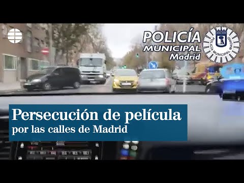 Persecución de película por las calles de Madrid a unos ladrones con un peculiar botín