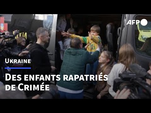 En Ukraine, le retour d'enfants retenus par la Russie | AFP