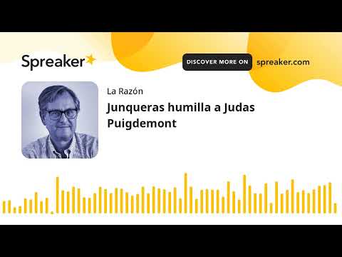 Junqueras humilla a Judas Puigdemont