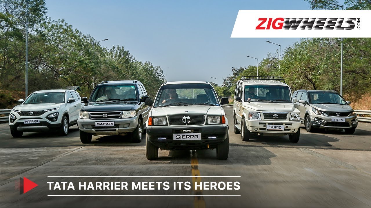 Tata Harrier Meets Its Heroes | Sierra, Sumo, Safari & Hexa! | Feature | Zigwheels