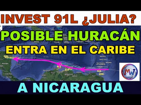 INVEST 91L: Posible HURACÁN JULIA entra en el Caribe