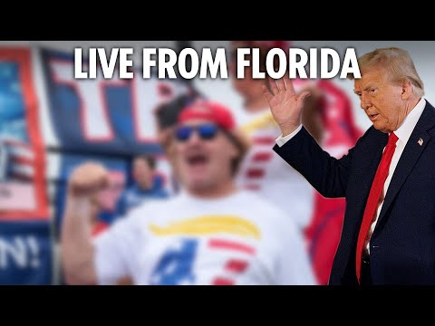 LIVE: MAGA supporters wait for the President-elect outside Mar-a-Lago in Florida