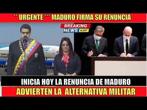 INICIA renuncia de Maduro la alternativa es MILITAR