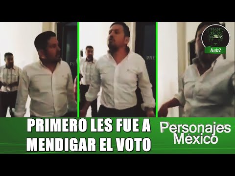 Javier Vázquez, alcalde de Copainalá, Chiapas, se subió al tabique y se mareó; así trata a la gente