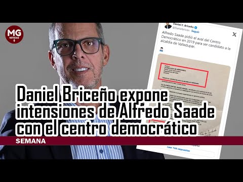 DANIEL BRICEÑO EXPONE A ALFREDO SAADE POR SOLICITUD DE AVAL AL CENTRO DEMOCRÁTICO