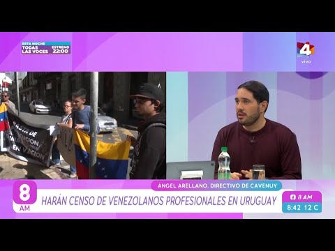 8AM - Censo de venezonalnos profesionales en Uruguay