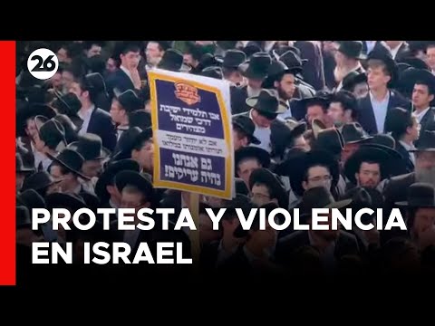 MEDIO ORIENTE | Judíos ultraortodoxos marcharon contra el reclutamiento militar en Israel