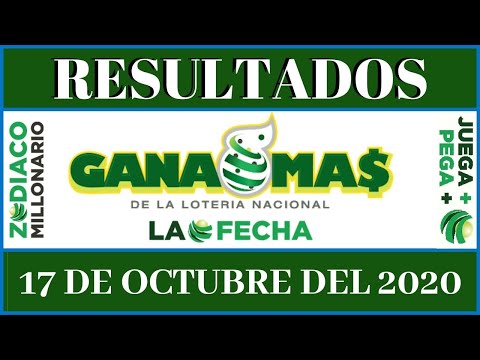 Lotería NACIONAL Tarde (GANA MAS) resultados de hoy 17 de Octubre