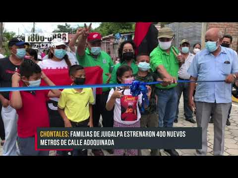 Juigalpa estrena 400 metros de nuevas calles adoquinadas - Nicaragua