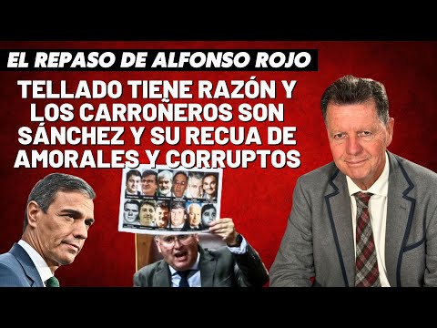 Alfonso Rojo: “Tellado tiene razón y los carroñeros son Sánchez y su recua de amorales y corruptos”