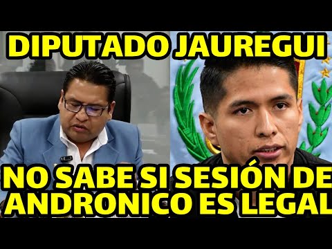 DIPUTADO JAUREGUI DICE RECIBIO NOTIFICACIÓN DEL TRIBUNAL CONSTITUCIONAL QUE ANULA SESIÓN ANDRONICO