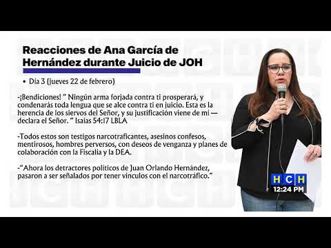 Reacciones de Ana García de Hernández durante la audiencia de JOHen la corte del DSNY