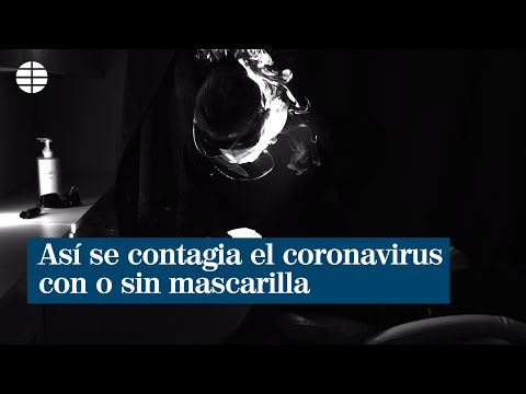 Así se contagia el coronavirus al hablar con o sin mascarilla