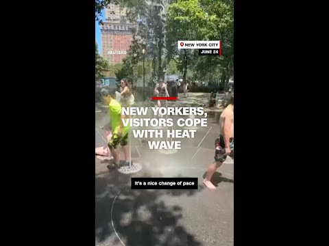 New Yorkers, visitors cope with heat wave