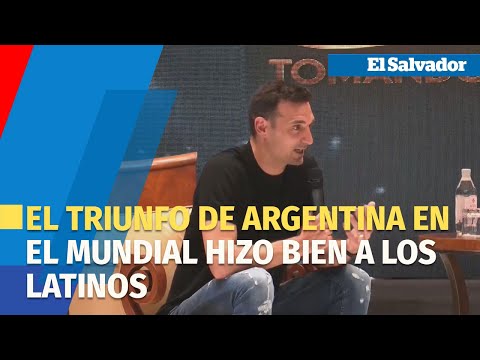El triunfo de Argentina en el Mundial hizo bien a los latinos, dice Scaloni