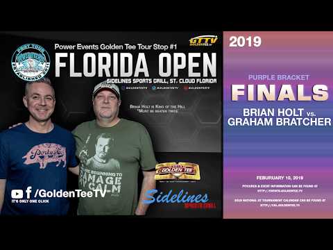 GTTV -🏆 PEGT FLORIDA OPEN - PURPLE BRACKET FINAL ◾ Brian Holt vs Graham Bratcher #GoldenTeeLive