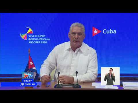 Intervención de Presidente de Cuba en XXVII Cumbre Iberoamericana de Jefes de Estado y de Gobierno