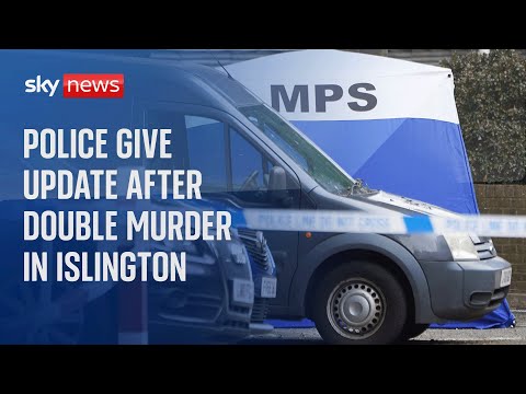 Police in Islngton hold news conference after double murder