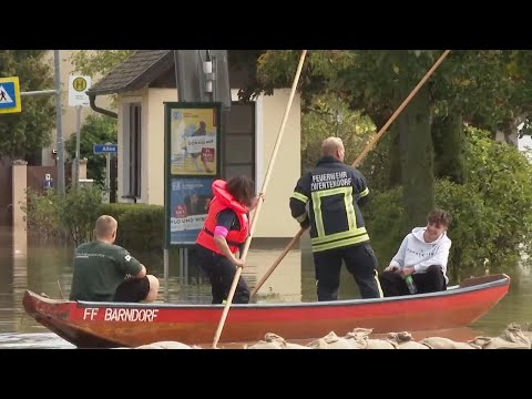 Firefighter in Austria describes how latest wave of floods came about