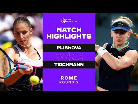 Karolina Pliskova vs. Jil Teichmann | 2022 Rome Round 2 | WTA Match Highlights