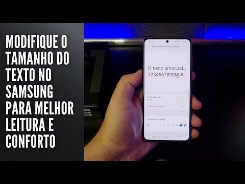 Modifique o tamanho do texto no Samsung para melhor leitura