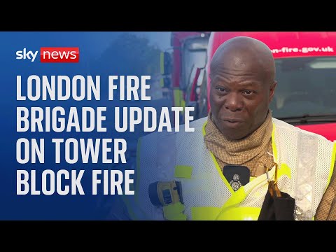 Emergency services hold news conference after fire at east London tower block