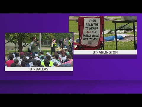 Anti-war protests continue at North Texas college campuses