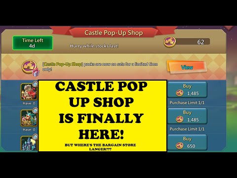 Lords Mobile -  CASTLE POP UP FINALLY?  PROBABLY? - 5 day event - all details revealed