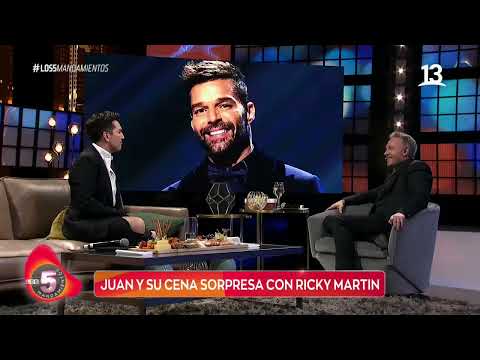 Martín Cárcamo recordó en comentado beso con Ricky Martín | Los 5 Mandamientos | Canal 13