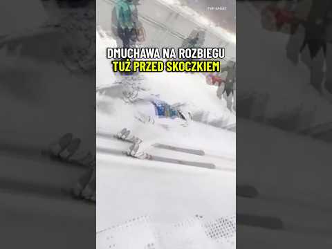 NIEBEZPIECZNA SYTUACJA NA SKOCZNI OLIMPIJSKIEJ. DMUCHAWA ZOSTAŁA ZESKOKU ZIO 2026 #SHORTS