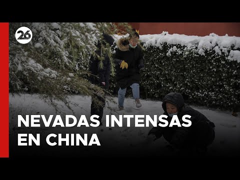 CHINA | Intensas nevadas afectan gran parte del país