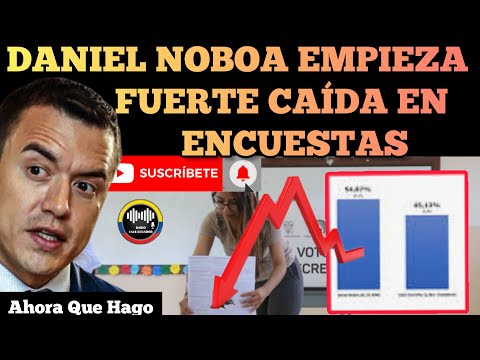 DANIEL NOBOA SE DESPLOMA EN LAS ENCUESTAS PUEBLO EMPIEZA ABRIR LOS OJOS NOTICIAS RFE TV