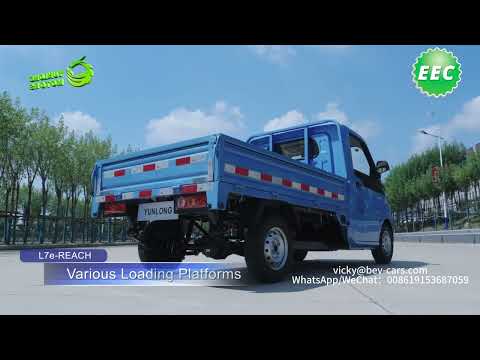 eec coc l7e electric cargo car pickup truck electric cargo van from Yunlong motors