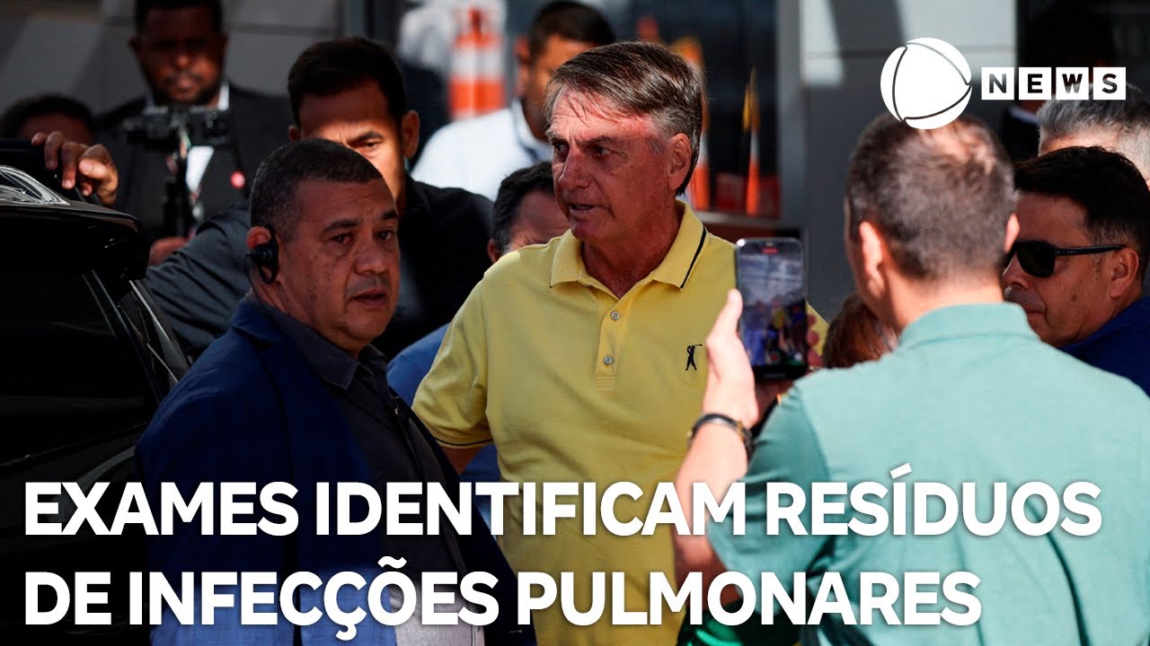 Exames identificam resíduos de duas infecções pulmonares em Bolsonaro