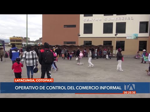 Se desarrolló un operativo de control de comercio informal en Latacunga