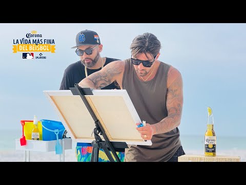 We got to paint and hang on a beach with Nick Castellanos! | La Vida Más Fina