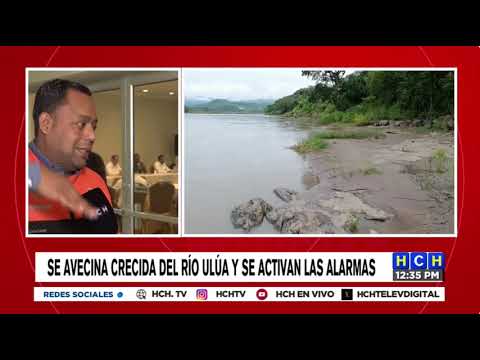 ¡Precaución! Copeco advierte posible crecida repentina del río Ulúa en las próximas horas