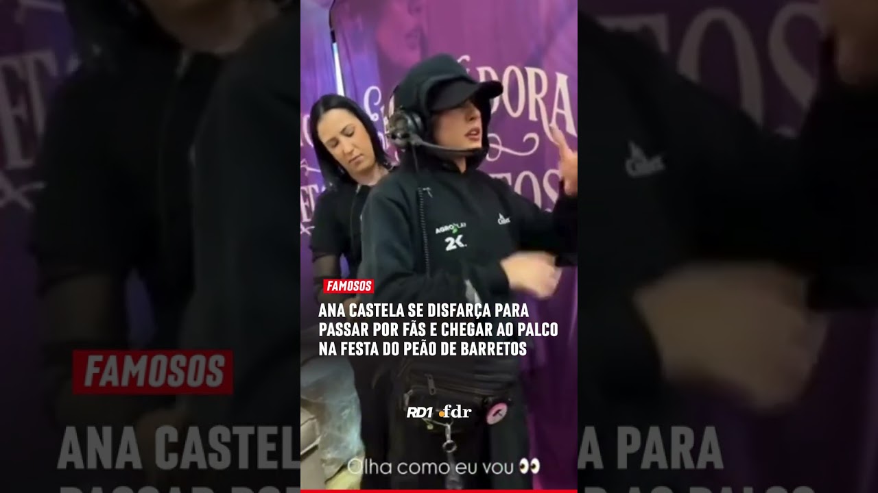 Ana Castela se disfarça para passar por fãs e chegar ao palco na Festa do Peão de Barretos
