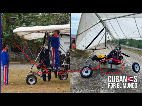 Detalles de los migrantes cubanos que llegaron al aeropuerto de Cayo Hueso en un ala delta con motor