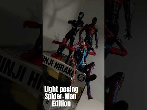 Light Posing Spider-Man Edition! #tamashiination #medicomtoy #shfiguarts #mafex #spiderman #figure